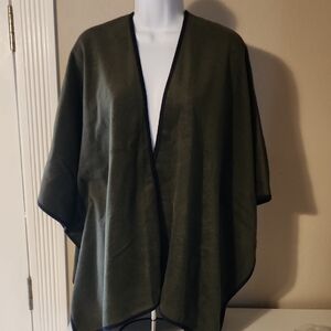 Olive Green Women's Poncho